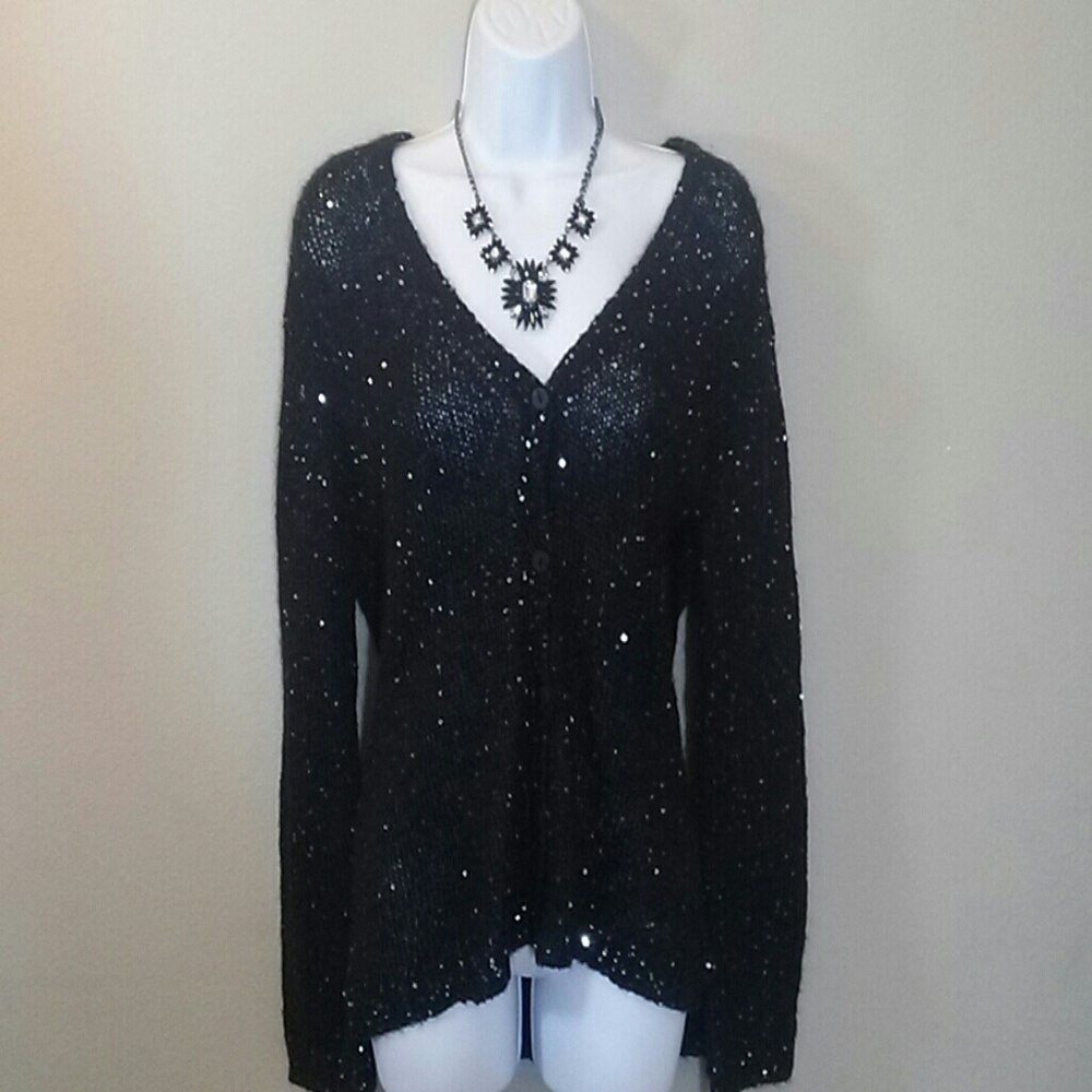 LN H and M Sheer Sparkly Cardigan!